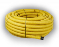 160mm Yellow Perforated Gas Duct x 50m coil